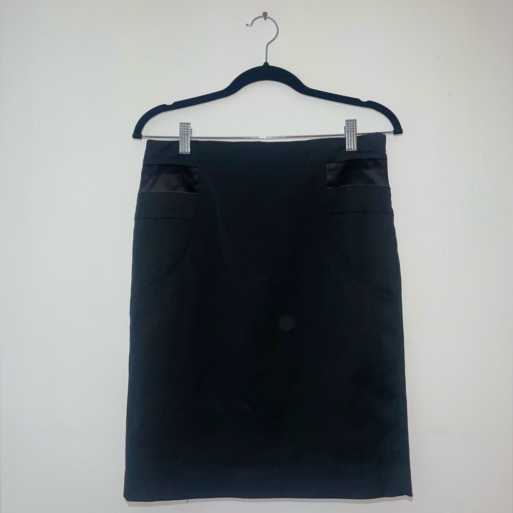Dalia Collection Black Pencil Skirt